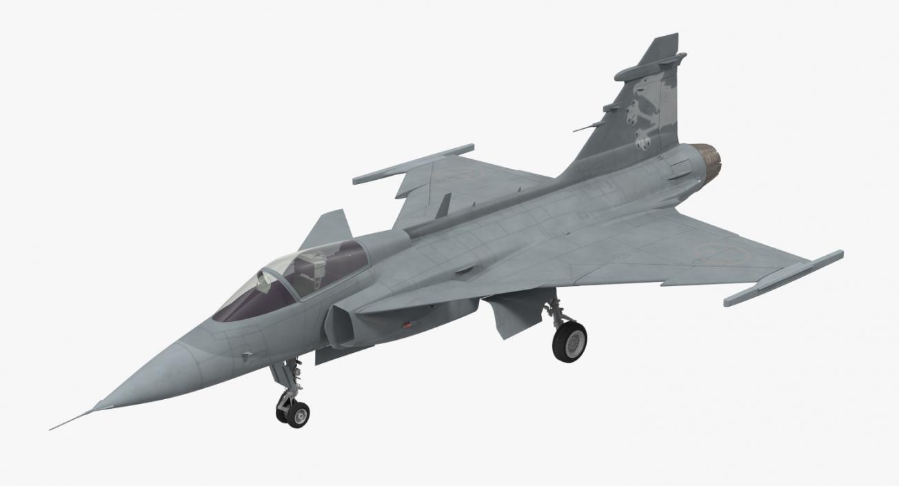 3D Saab JAS 39 Gripen model