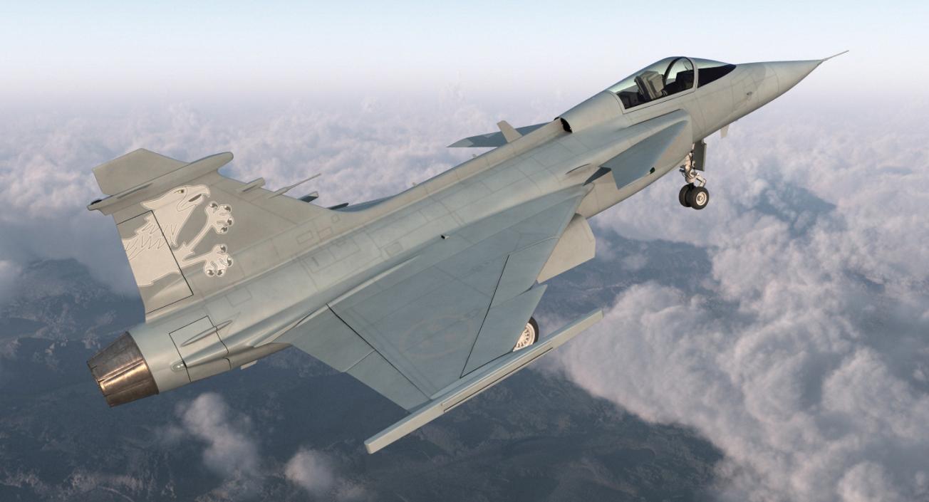 3D Saab JAS 39 Gripen model