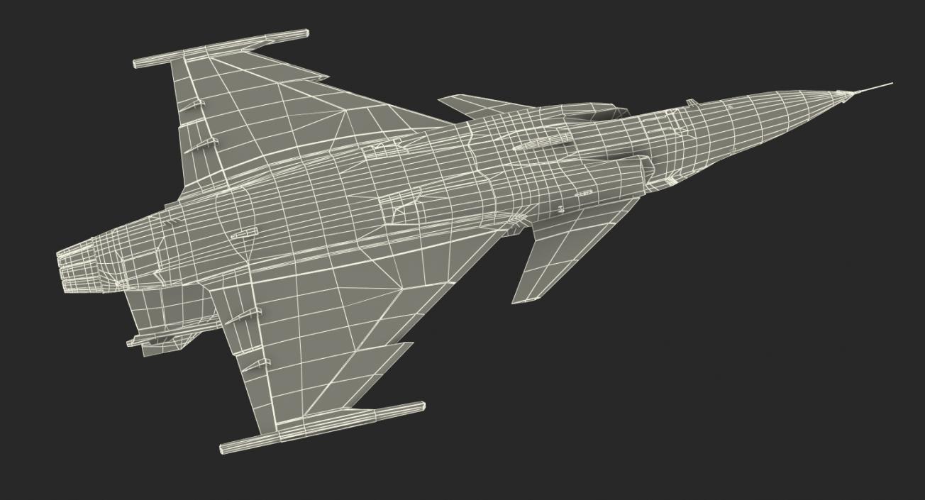 3D Saab JAS 39 Gripen model