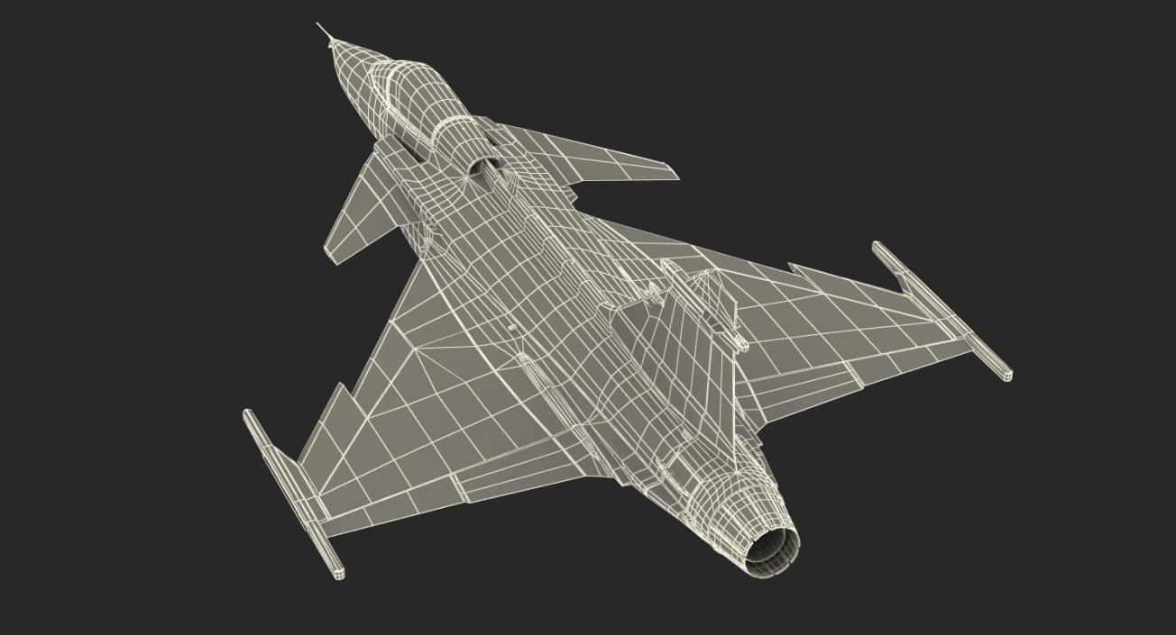 3D Saab JAS 39 Gripen model