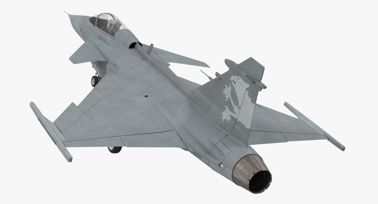 3D Saab JAS 39 Gripen model