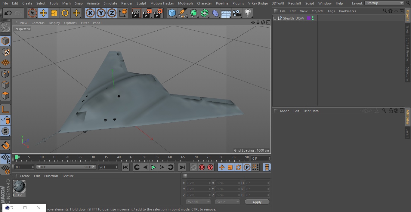 Stealth UCAV 3D