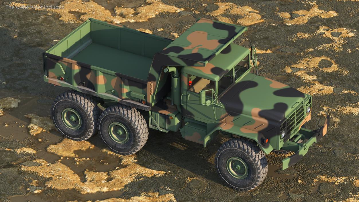 3D model M939 Military Dump Truck Green