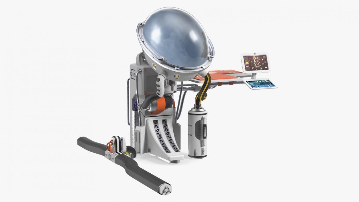 3D model Artificial Womb Concept White Empty