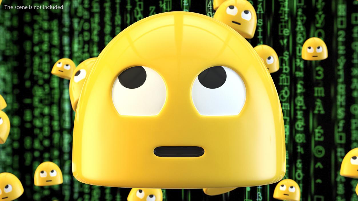 Eye Roll Android Emoji 3D