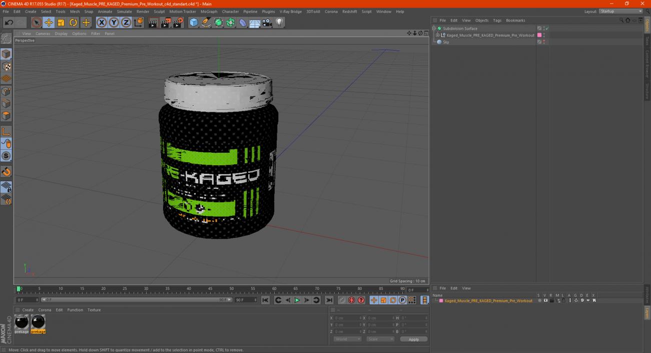 Kaged Muscle PRE KAGED Premium Pre Workout 3D