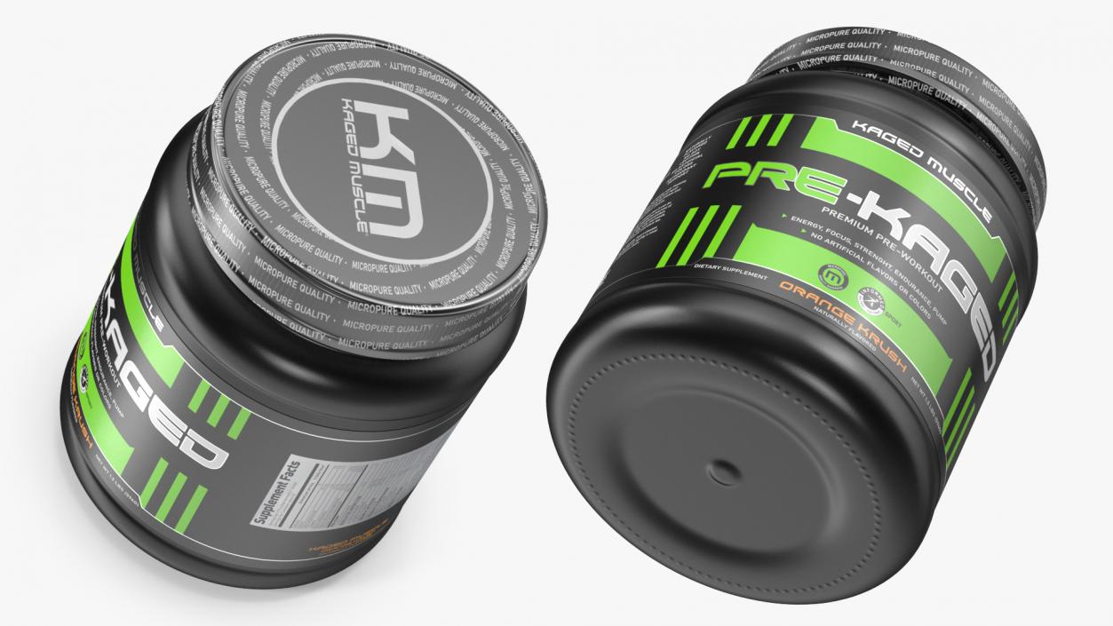 Kaged Muscle PRE KAGED Premium Pre Workout 3D