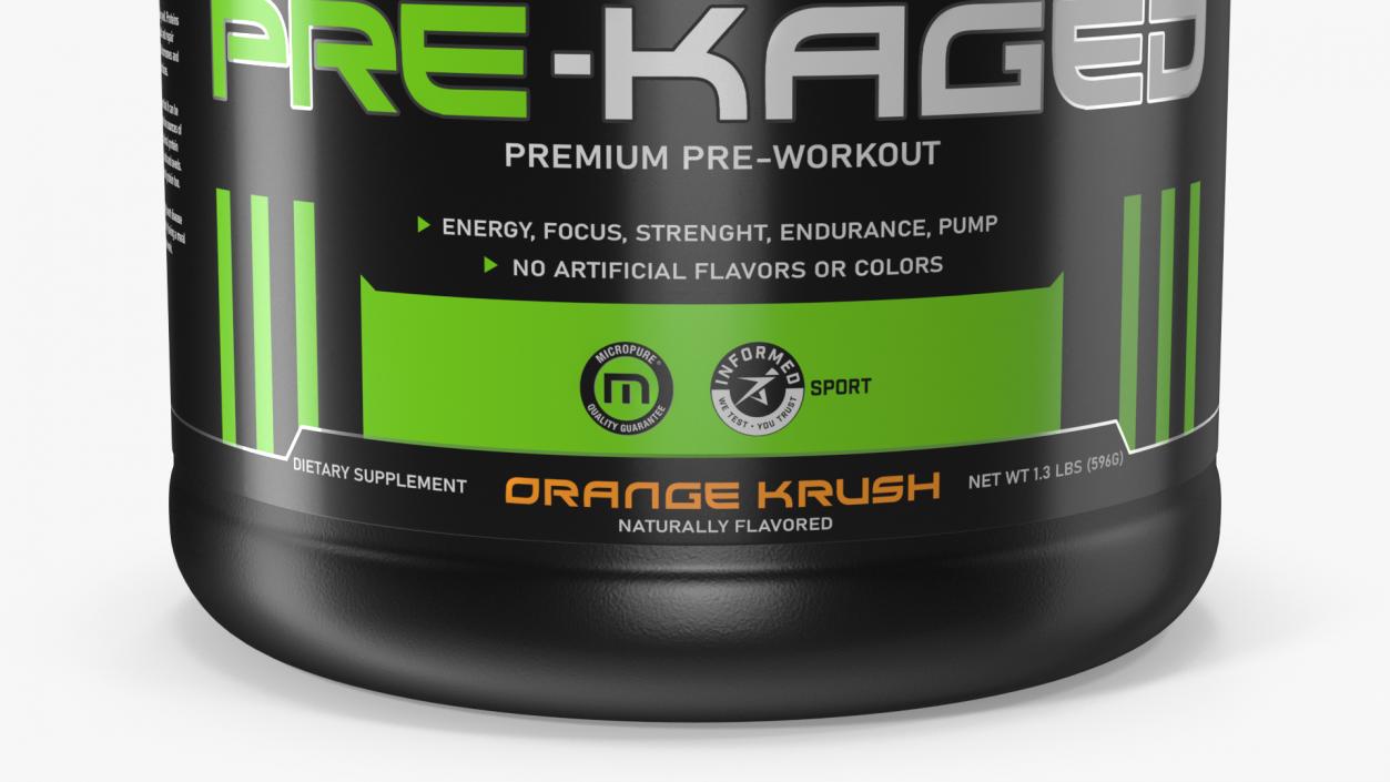 Kaged Muscle PRE KAGED Premium Pre Workout 3D