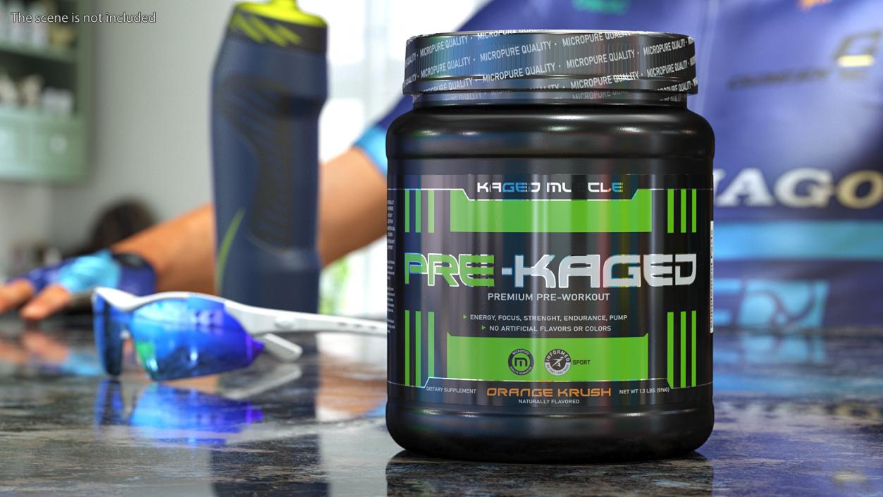 Kaged Muscle PRE KAGED Premium Pre Workout 3D