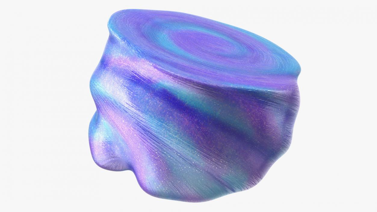 Blue Purple Toy Slimes 3D