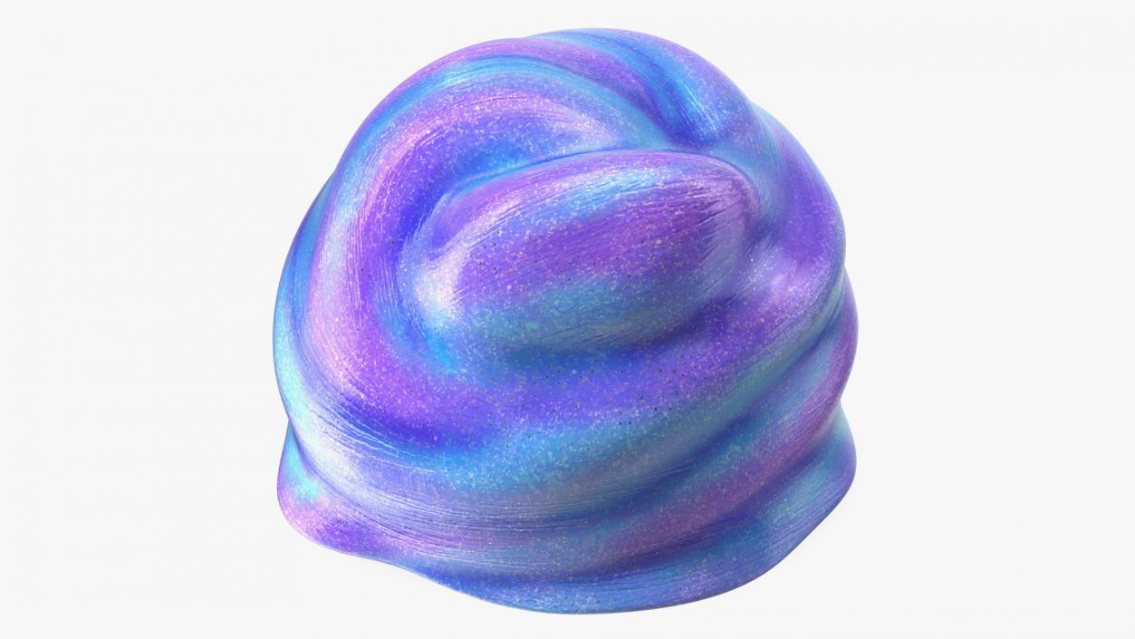 Blue Purple Toy Slimes 3D