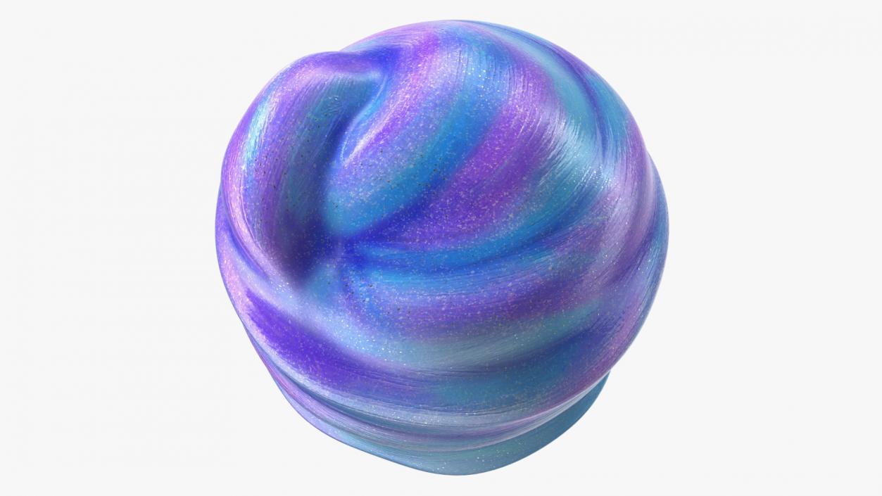 Blue Purple Toy Slimes 3D