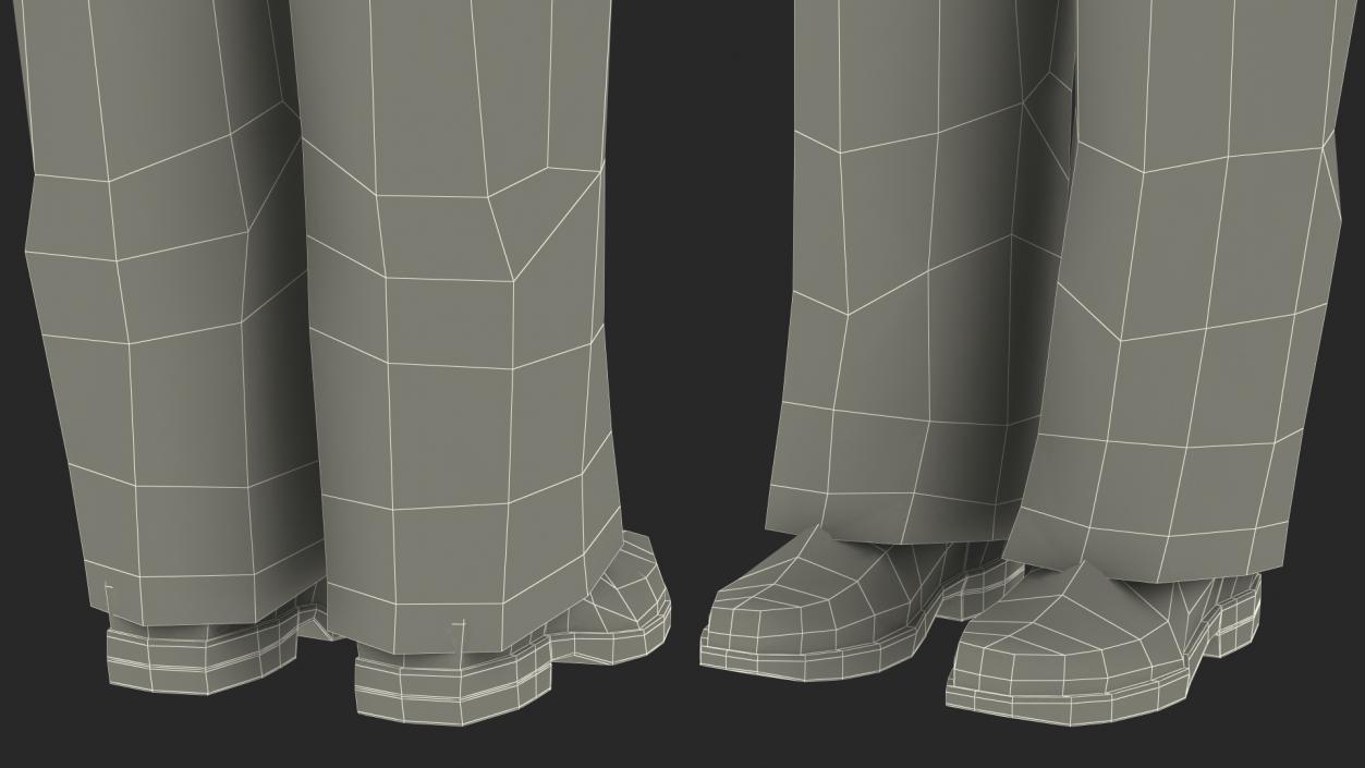 3D Teenage Boy School Uniform Rigged model