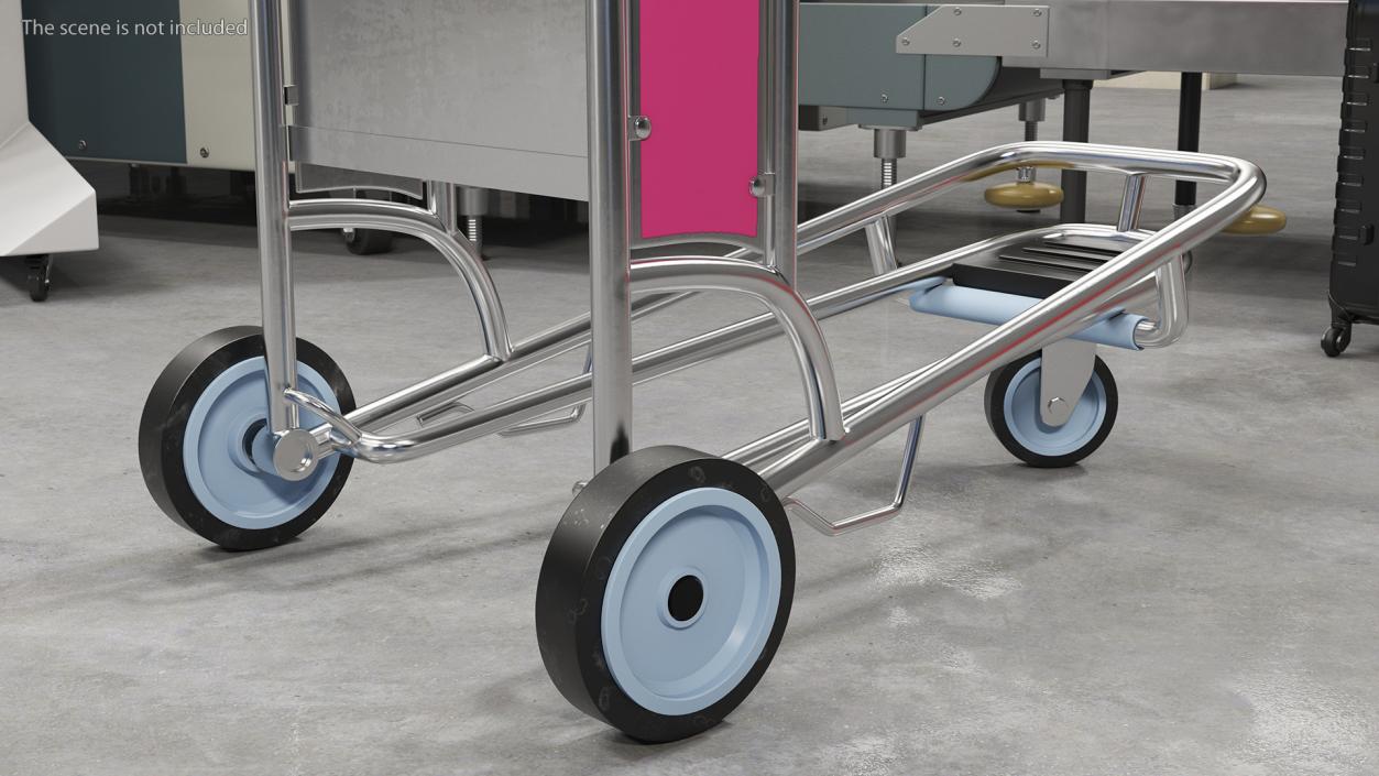 3D model Airport Luggage Cart