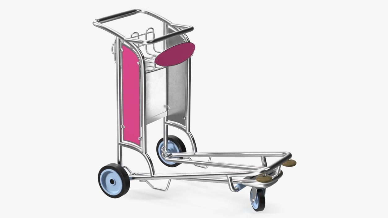 3D model Airport Luggage Cart