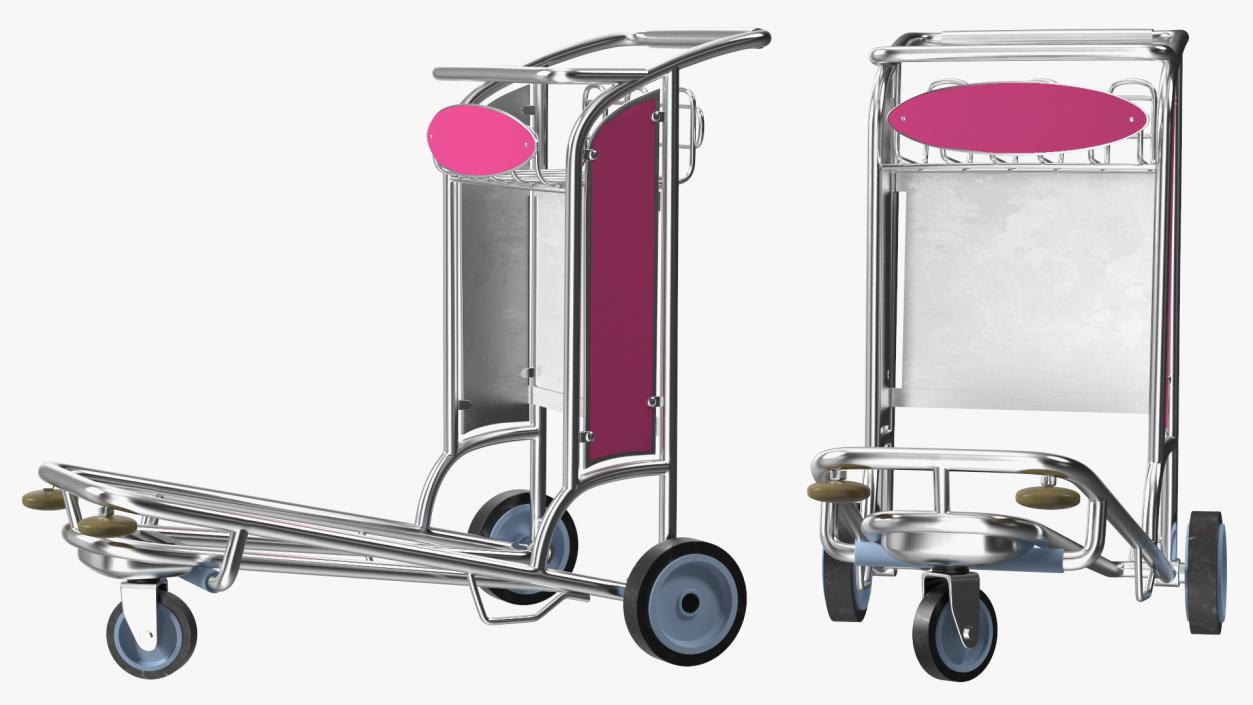 3D model Airport Luggage Cart