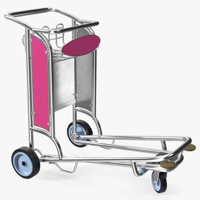 3D model Airport Luggage Cart