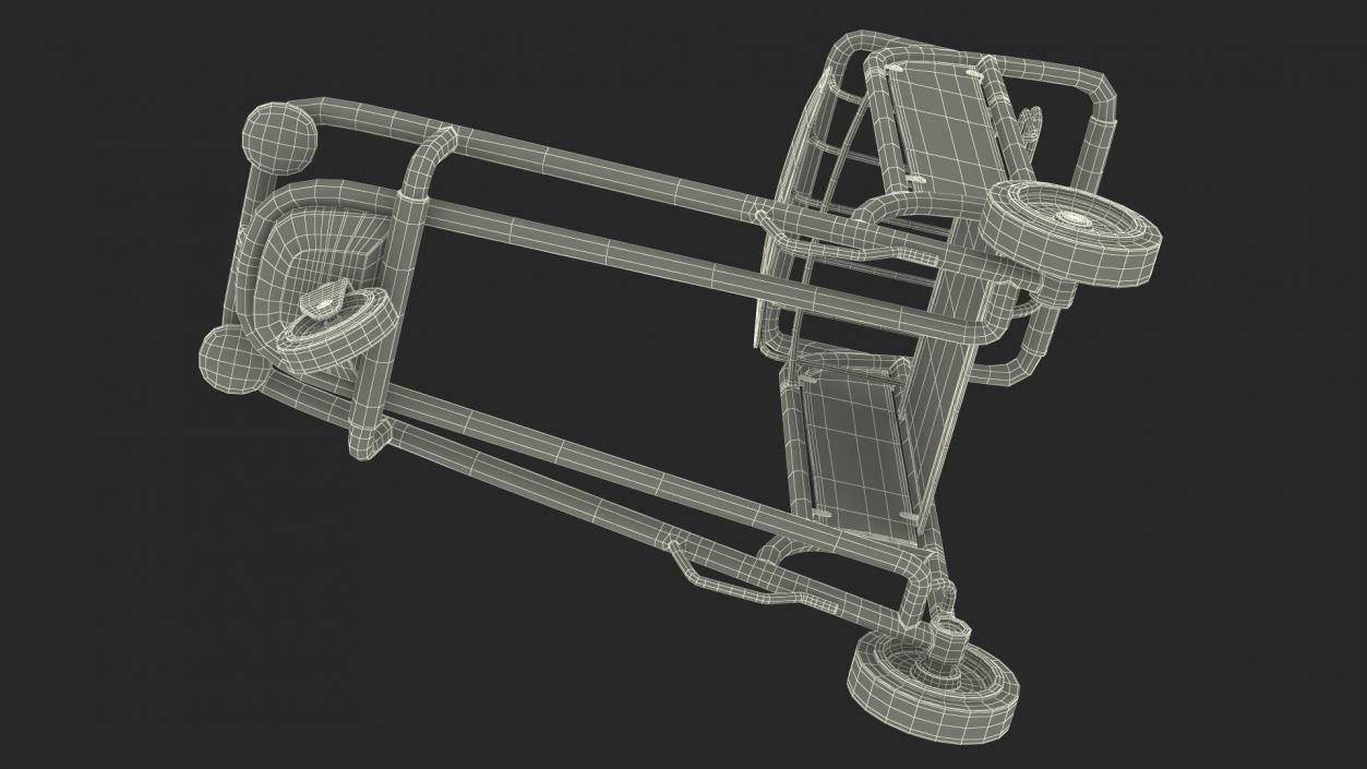 3D model Airport Luggage Cart