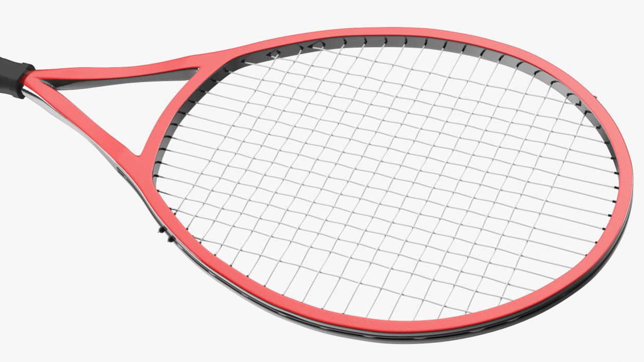 Tennis Racket Red 3D