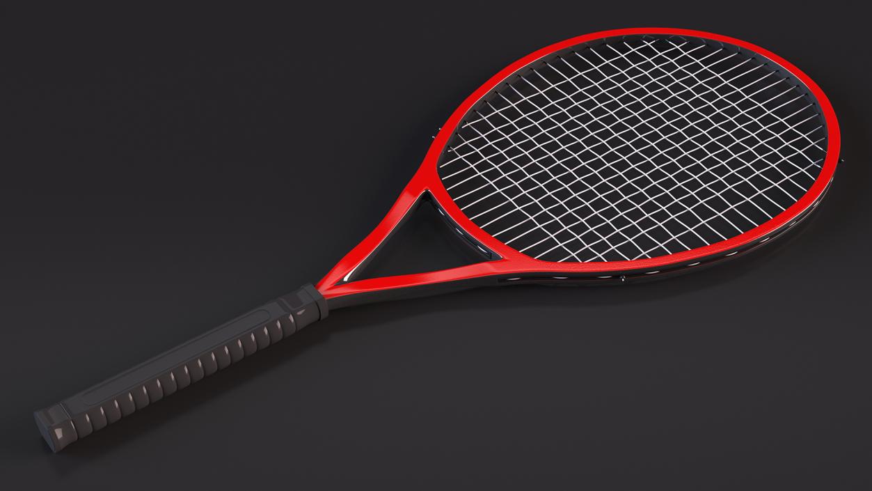 Tennis Racket Red 3D