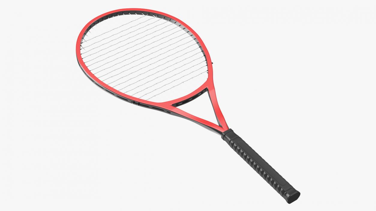 Tennis Racket Red 3D