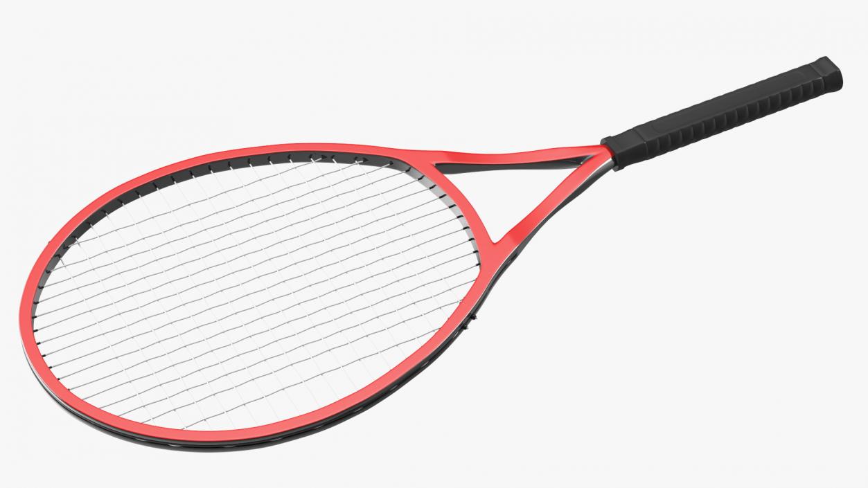 Tennis Racket Red 3D