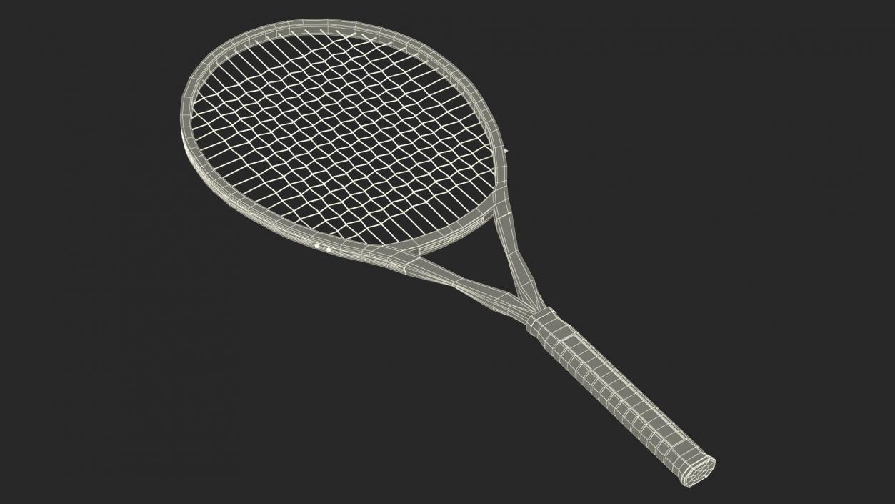 Tennis Racket Red 3D