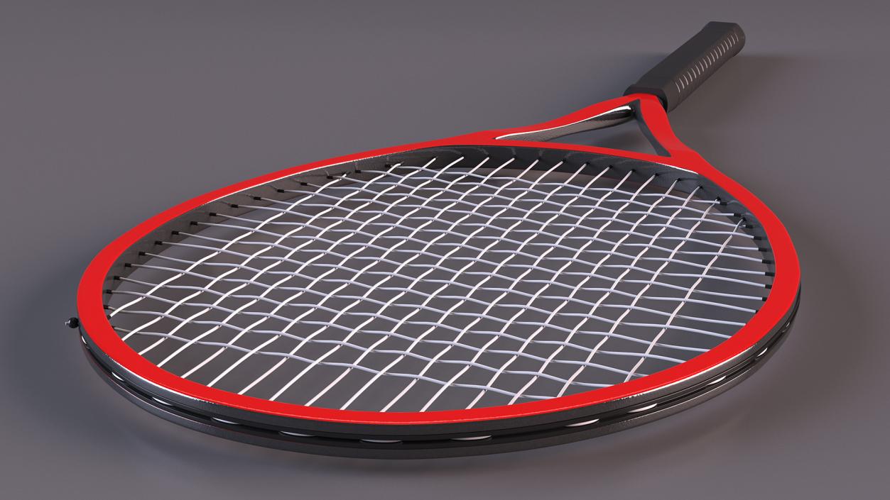 Tennis Racket Red 3D