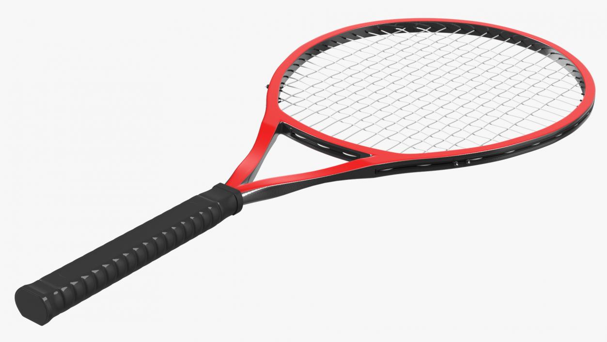 Tennis Racket Red 3D