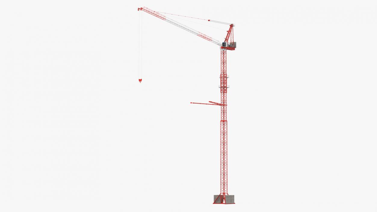 3D model Tower Crane Rigged 2