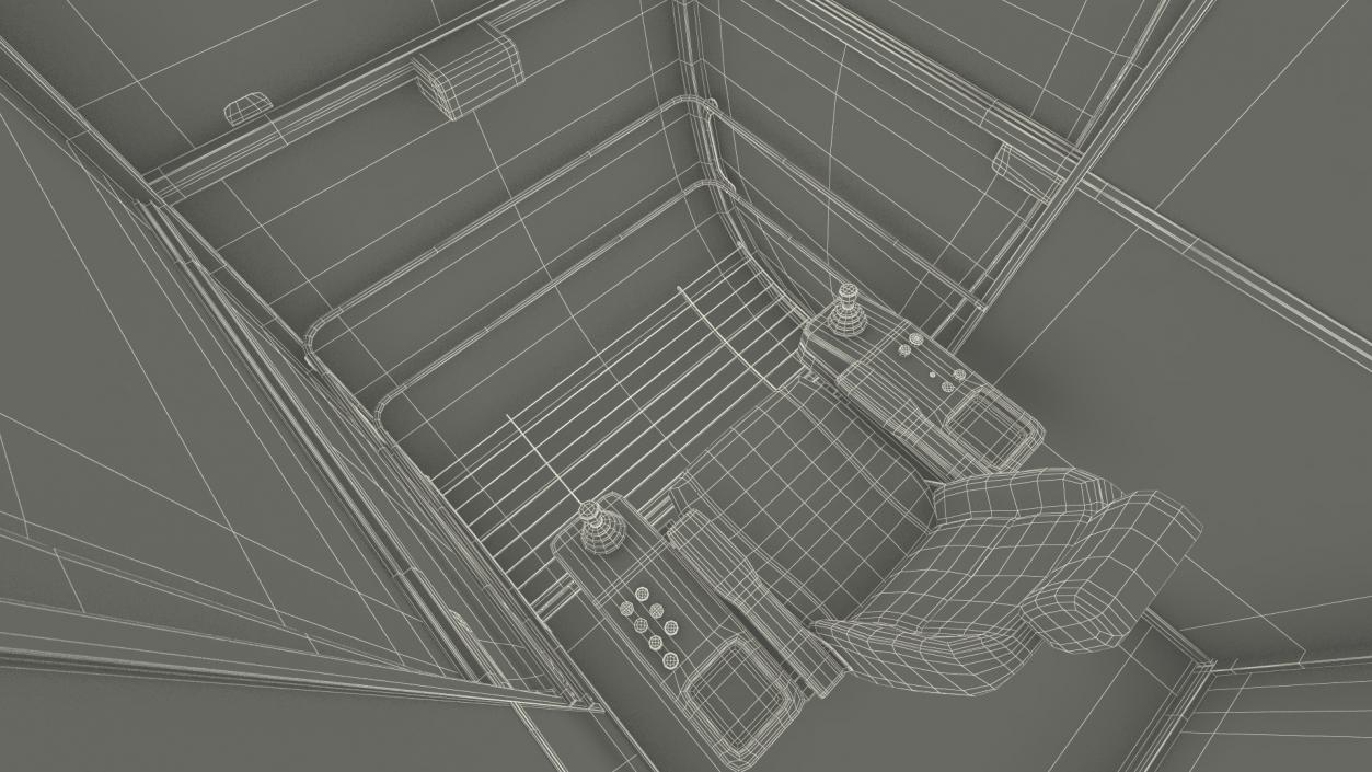 3D model Tower Crane Rigged 2