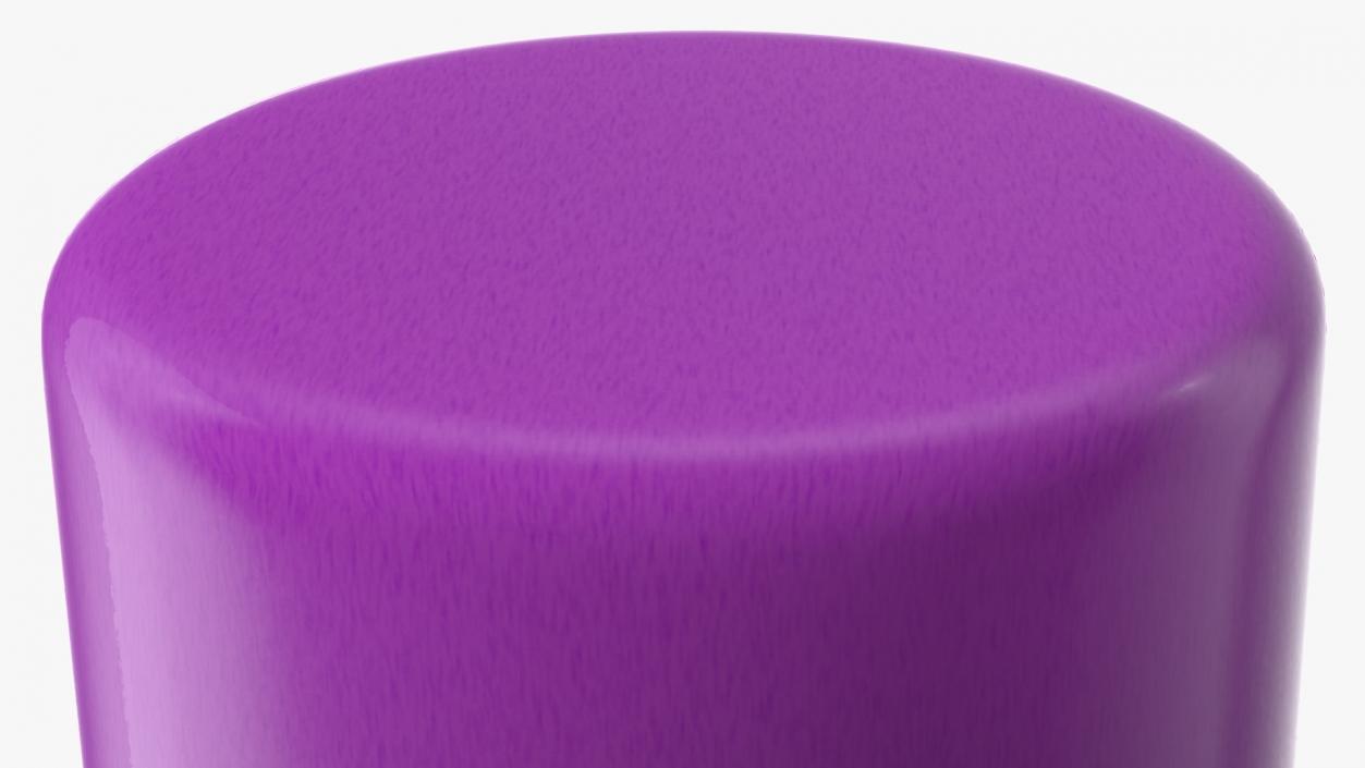 3D model Dome Top Altar Pillar Candle Purple