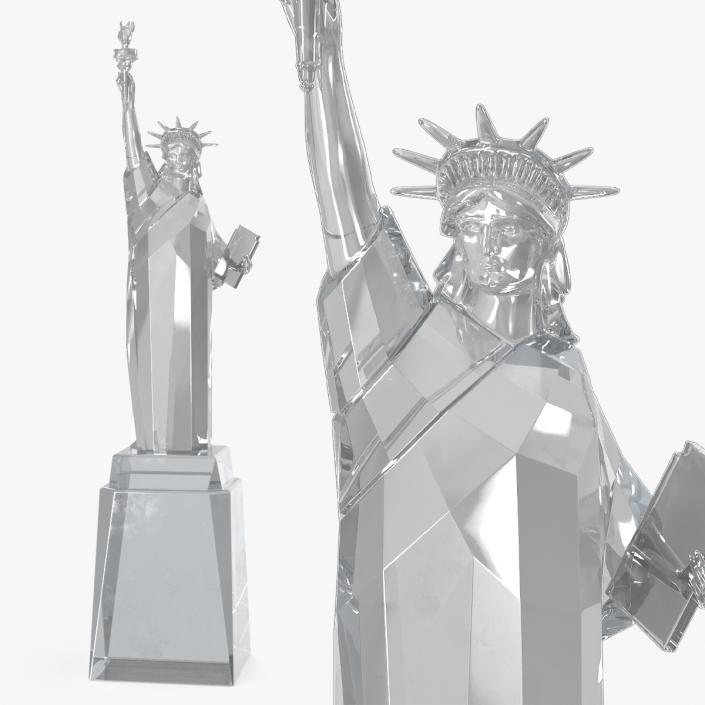 3D Crystal Decor Statue of Liberty 2 model