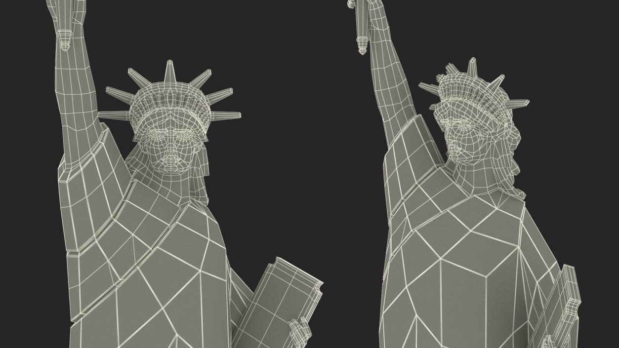 3D Crystal Decor Statue of Liberty 2 model