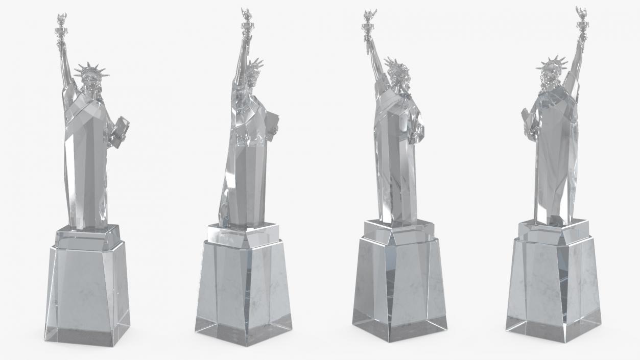 3D Crystal Decor Statue of Liberty 2 model