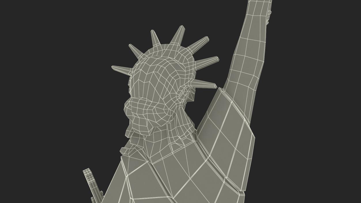 3D Crystal Decor Statue of Liberty 2 model