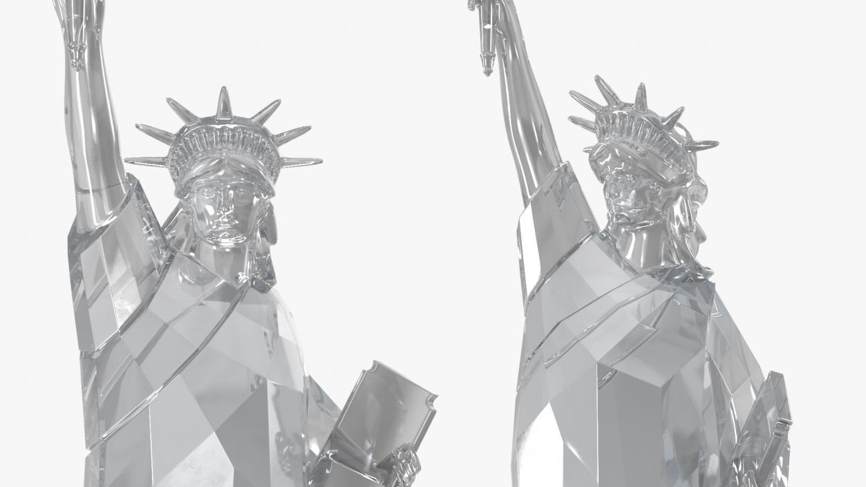 3D Crystal Decor Statue of Liberty 2 model