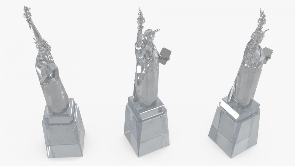 3D Crystal Decor Statue of Liberty 2 model