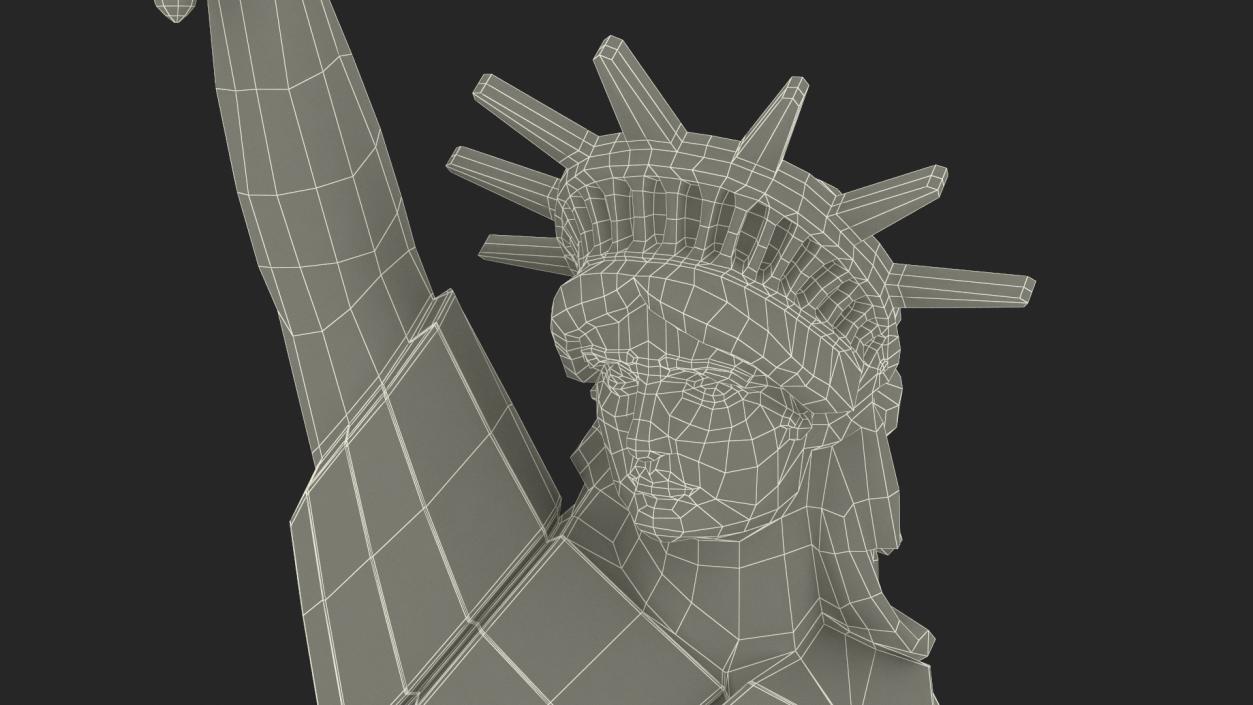 3D Crystal Decor Statue of Liberty 2 model