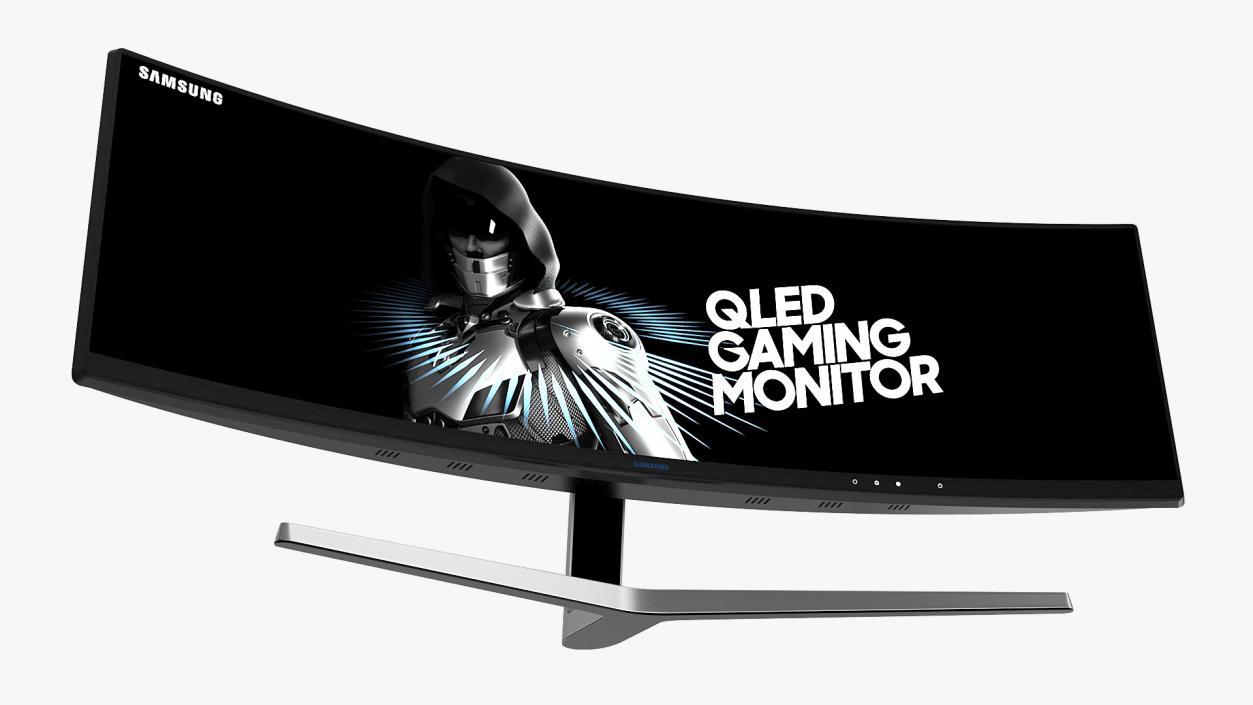 3D Samsung Ultrawide CHG90 QLED Gaming Monitor model