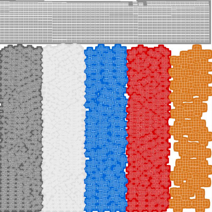 3D Z Form Deoxyribonucleic Acid Structure model