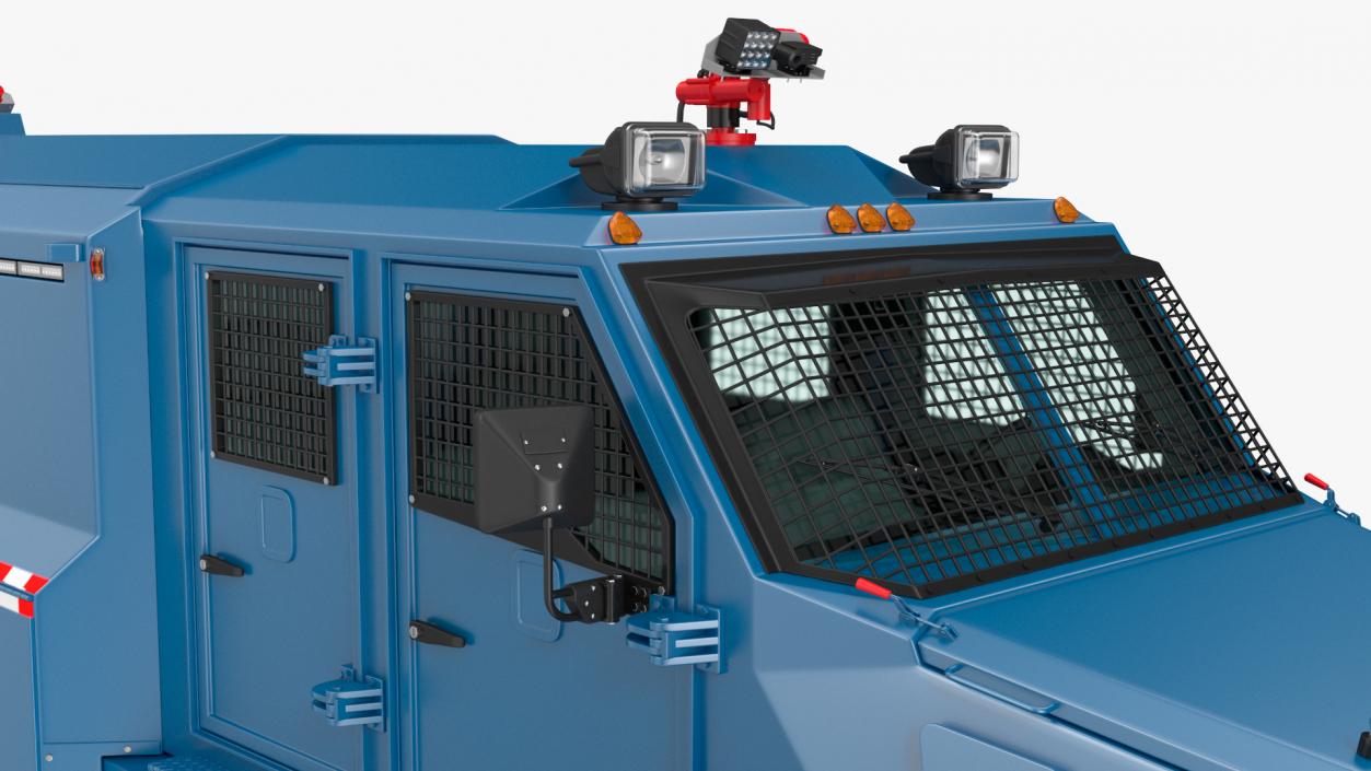 3D Armored Riot Control Vehicle Blue model