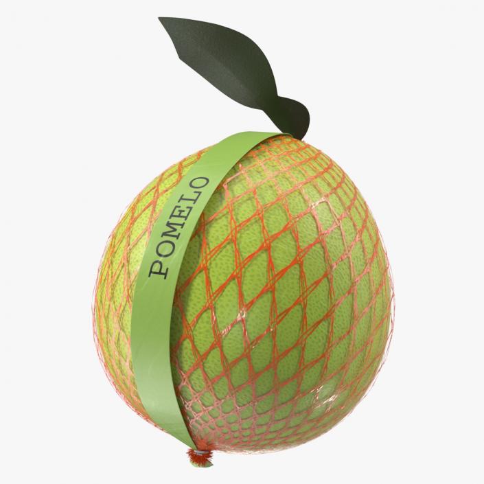 3D Pomelo Green Fruit Package Fur(1) model