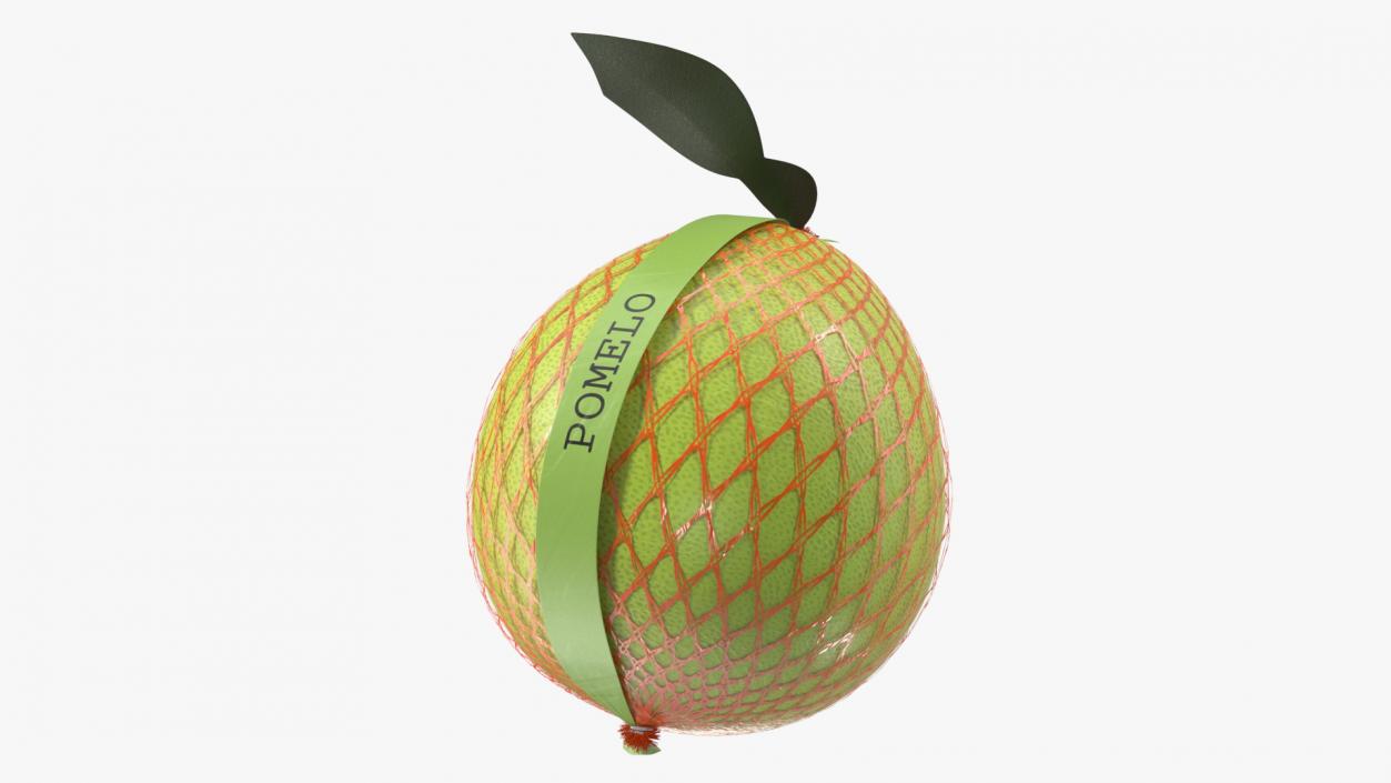 3D Pomelo Green Fruit Package Fur(1) model