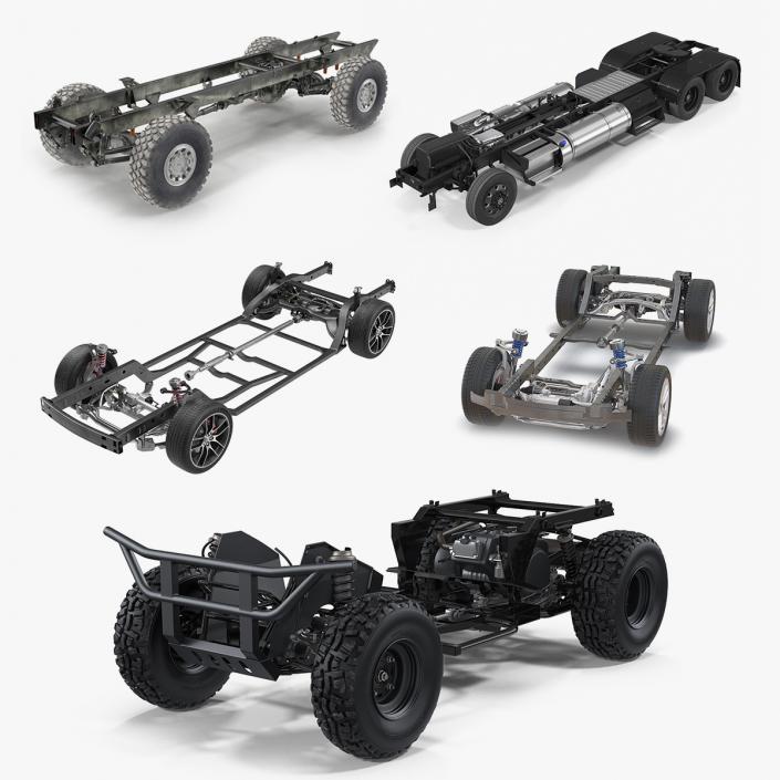 3D Vehicle Chassis 3D Models Collection 5 model