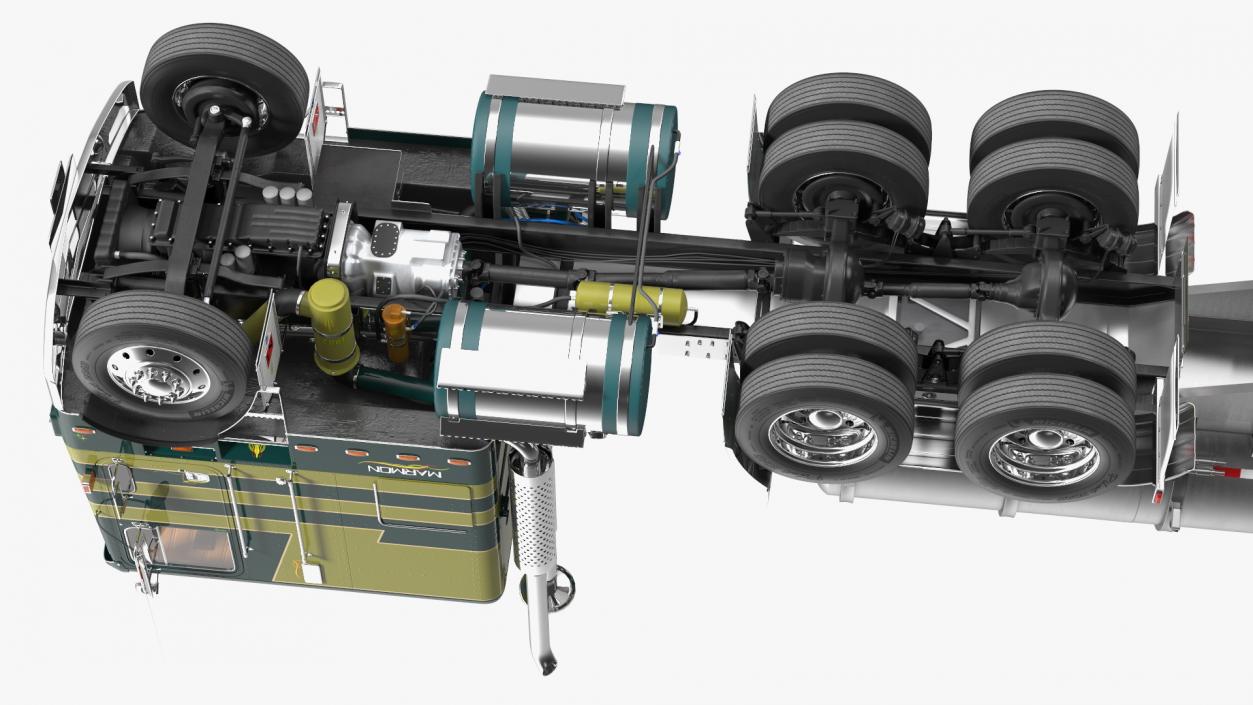 Marmon Truck with Tanker Trailer 3D