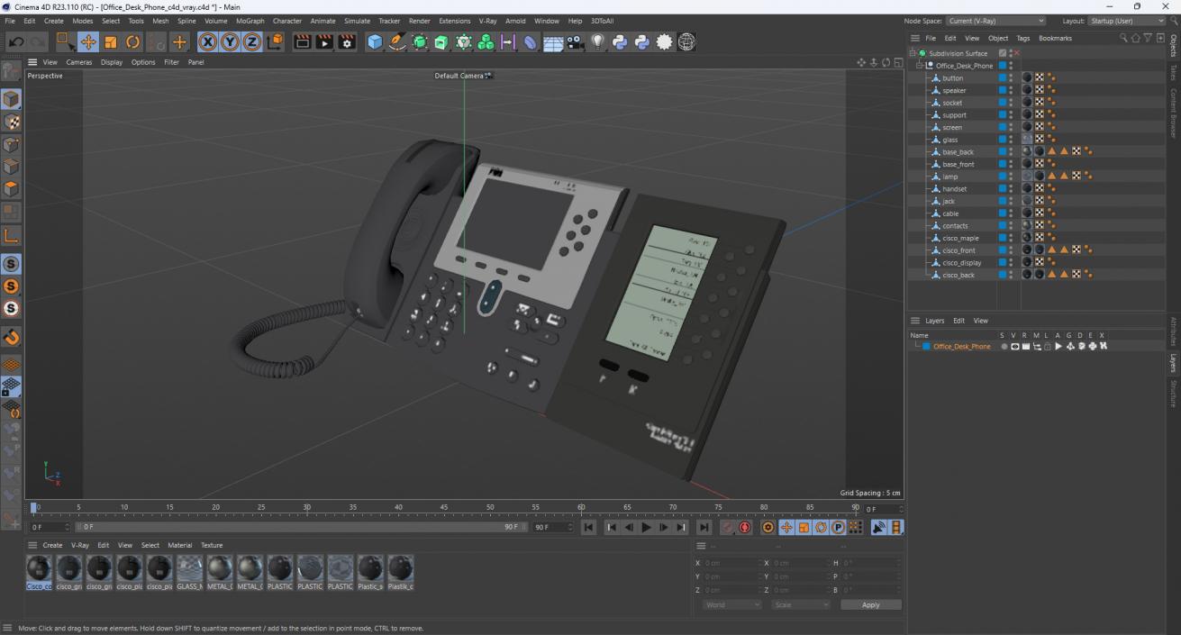 Office Desk Phone 3D