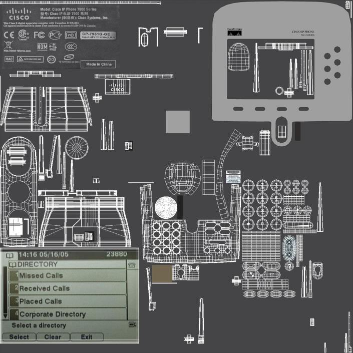 Office Desk Phone 3D