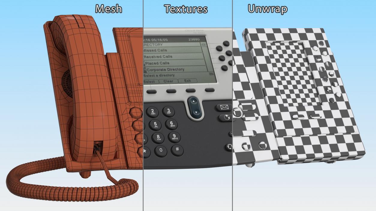 Office Desk Phone 3D