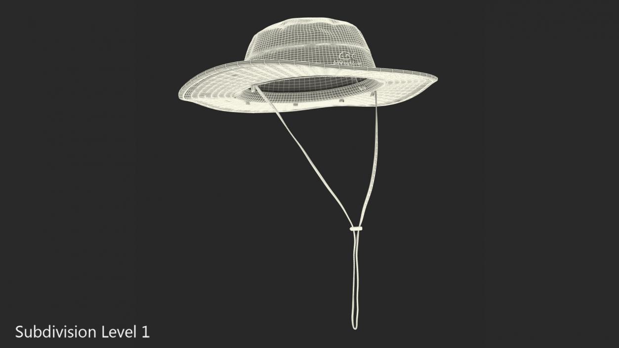 3D model Green Outdoor Fishing Hat